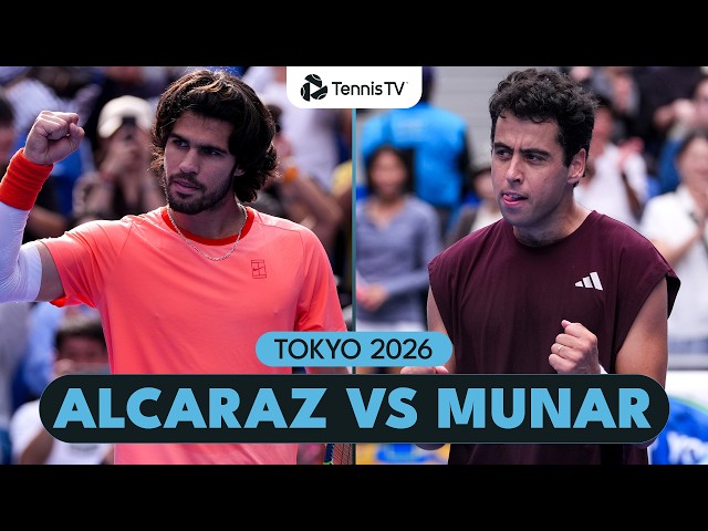Carlos Alcaraz vs Jaume Munar Eventful Match Highlights | Tokyo 2026 Semi-Final
