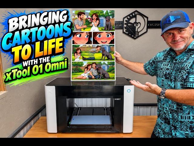 xTool O1 Omni Bringing Cartoons to Life