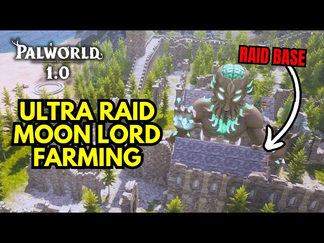 How to Easily Farm Ultra Raid Moon Lord While AFK - Palworld 1.0