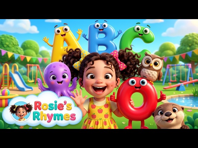 learn alphabets with ABC phonics song + nursery rhymes for kids + learn letter O