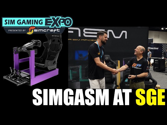 SIMGASM at Sim Gaming Expo – Affordable, Smartly‑Engineered Rigs in 10 Colors