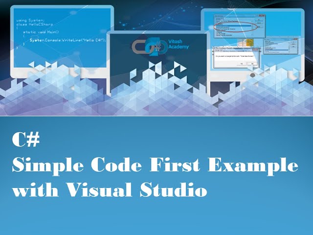 C#  - Simple Code First Example with Visual Studio