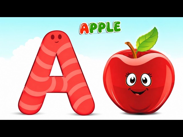 ABC Phonics Song | Learn A to Z Letter Sounds | Learn Alphabet for Kids 🎵🔤🍎