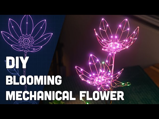 [Satisfying] DIY Blooming Mechanical Flower - Dancing with Light