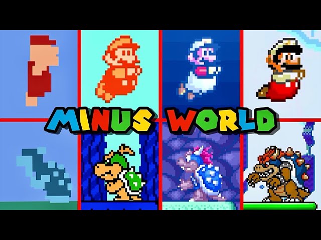 Evolution of MINUS WORLD in Super Mario Bros. Remastered [Vol.1] 4K