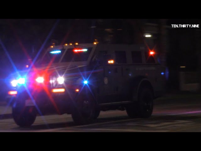 LAPD S.W.A.T UNITS RESPONDING CODE 3 | BARRICADE SUSPECT IN HOLLENBECK