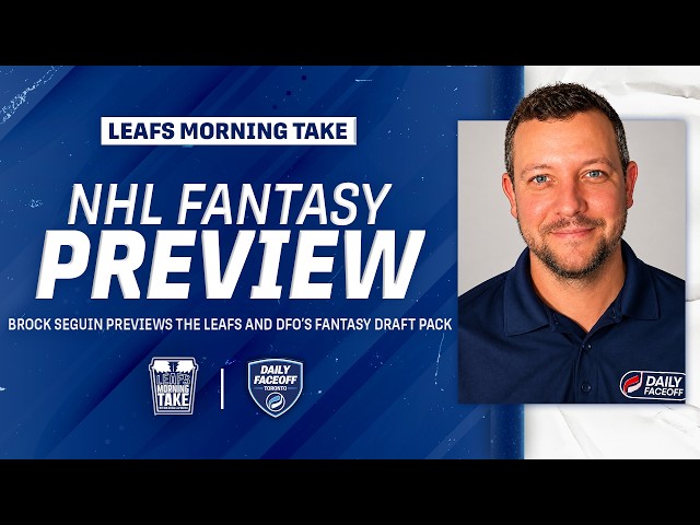 Maple Leafs Fantasy Hockey Preview: McKenna, Matthews, Bobrovsky & More