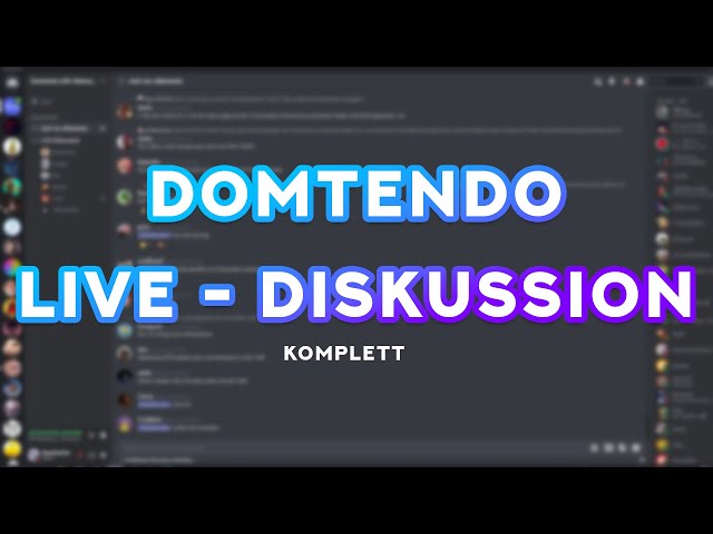 Domtendo Live-Diskussion | Mauerfall der Nintendoszene