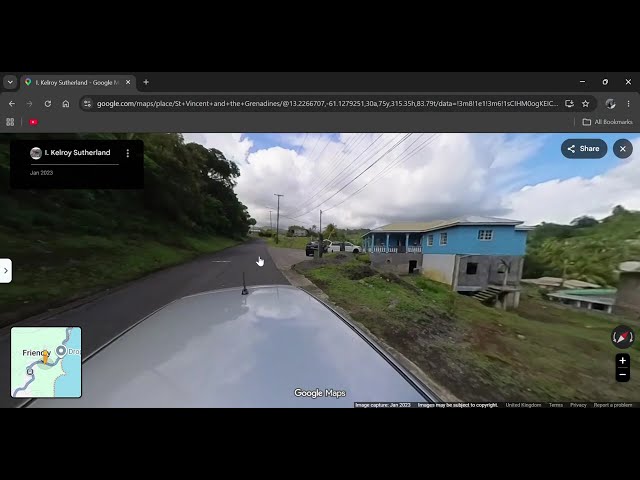 Exploring St Vincent and the Grenadines on Google Maps