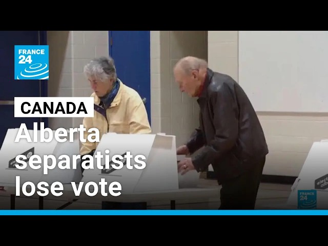 Alberta rejects move toward independence from Canada • FRANCE 24 English