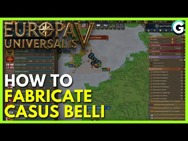 How to Fabricate Casus Belli in Europa Universalis 5 (Full Guide)