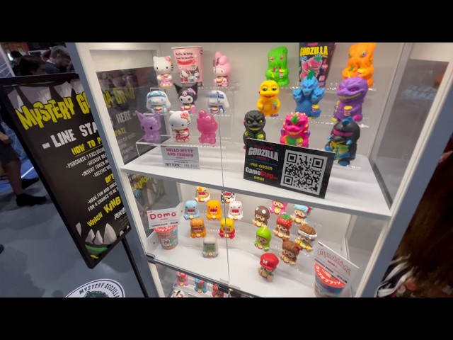 Rokimoto collectibles, Domo, Godzilla, Snoopy, Monchhichi, Sesame Street at Comic Con 2026
