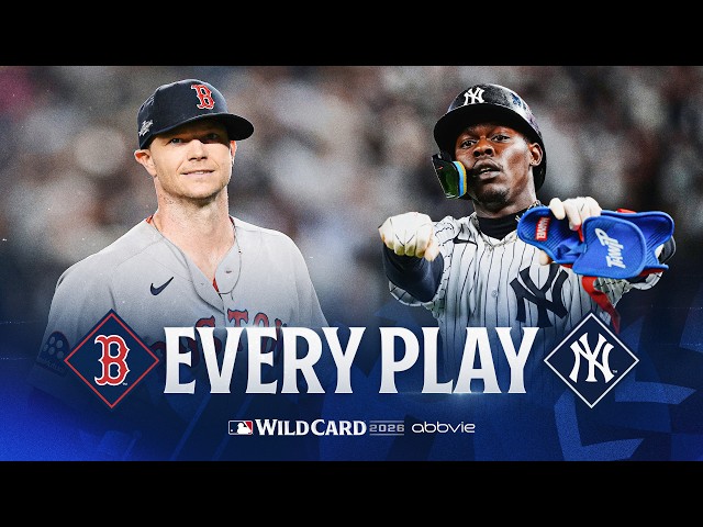 EVERY PLAY from Red Sox vs. Yankees AL Wild Card Series Game 2
