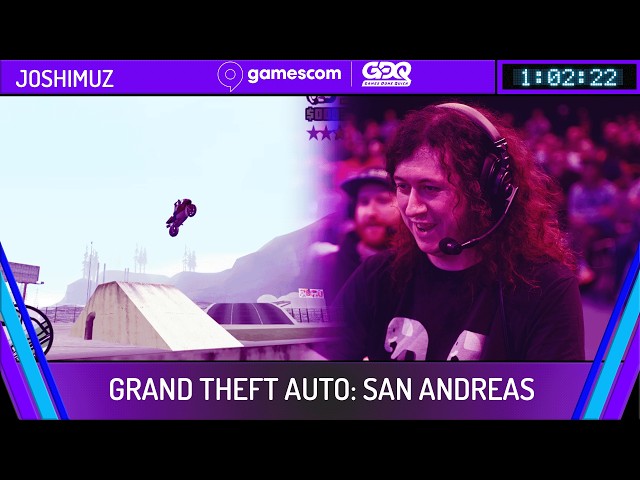 Grand Theft Auto: San Andreas by Joshimuz in 1:02:22 - gamescom GDQ 2026