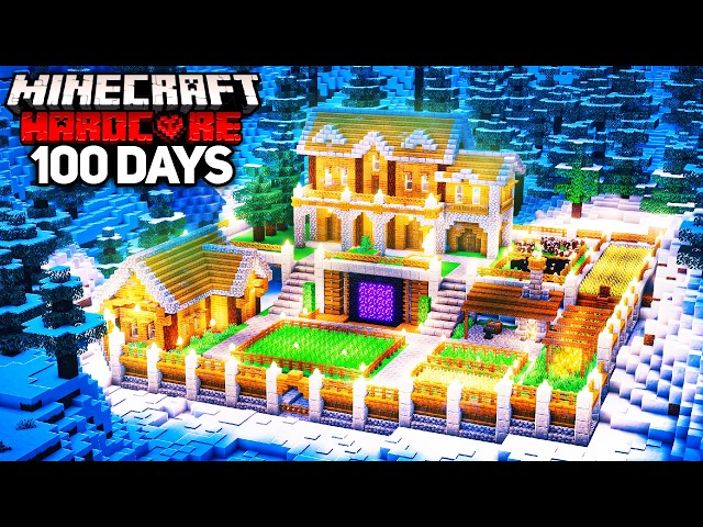 I Survived 100 Days in Minecraft’s HARSHEST Winter