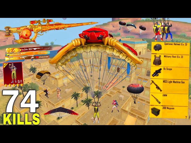 Wow!😍 NEW BEST LOOT GAMEPLAY with/ AWM+p90 🥵 Pubg Mobile