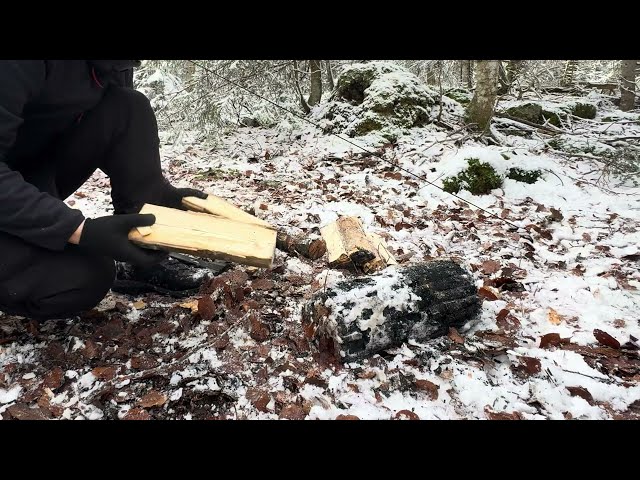 Solo winter camping