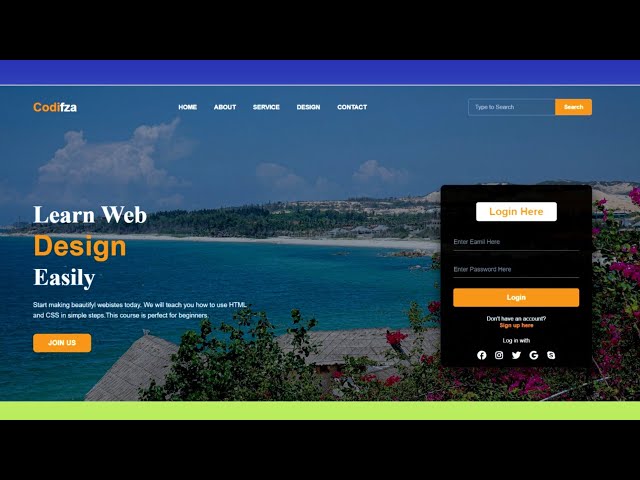 How to Create a Professional Responsive Website Using HTML & CSS | Web Design Tutorial