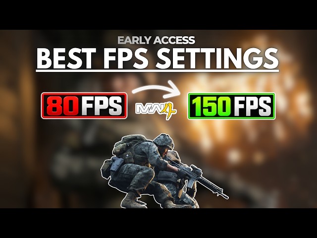 BEST CALL OF DUTY MW4 EARLY CAMPAIGN ACCESS SETTINGS FOR MAX FPS ✅