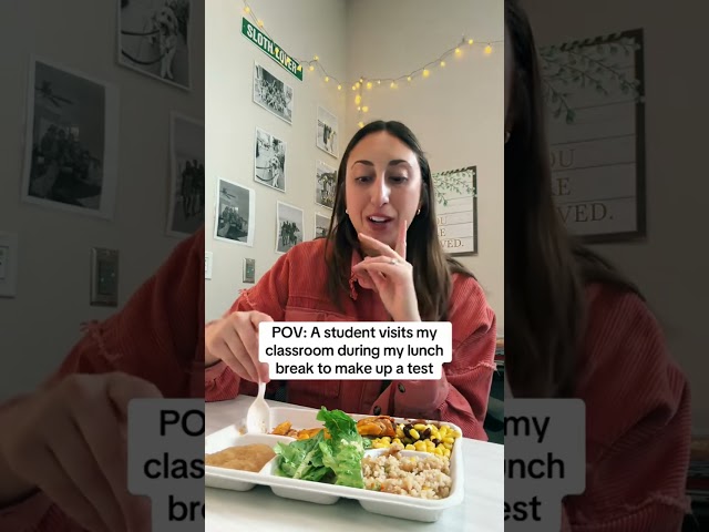 POV: A student visits my classroom during my lunch break