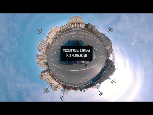 11К 360 видео пустой Москвы с помощью Insta360 Titan