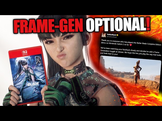 Stellar Blade on Nintendo Switch 2 Makes Frame Gen Optional!