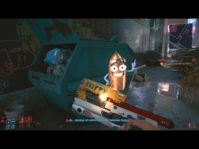 Cyberpunk 2077 - "SKIPPY" - !!!SPOILER!!! - Weapon - SmartPistol - EPIC - German - Fun