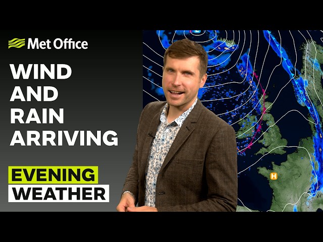 01/10/2026 – Wind and Rain Arriving – Evening Weather Forecast UK – Met Office Weather