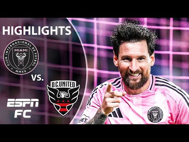 LIONEL MESSI BRACE ⚽️⚽️ Inter Miami vs. DC United | MLS Highlights | ESPN FC