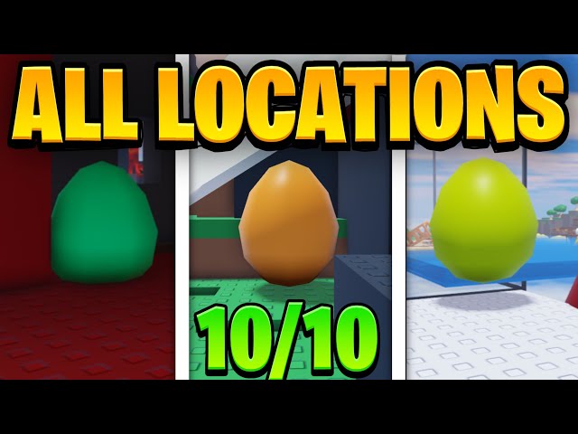 How to FIND ALL 10 EGG LOCATIONS in The Hunt Roblox 20! ROCKET ARENA