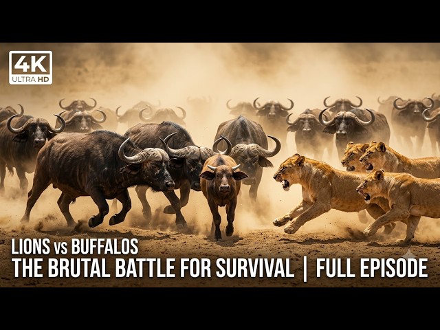 Lions vs Buffalos: The Brutal Battle for Survival | Wildlife Documentary