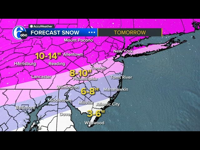 WINTER STORM UPDATE: First flakes from major winter storm just hours away