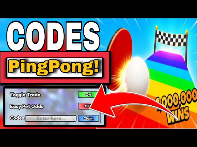 All* Secret *Ping Pong Training 🏓 Codes | Codes for Ping Pong Training 🏓 Roblox  2026