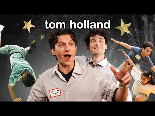 Tom Holland Films an Action Movie with Kids