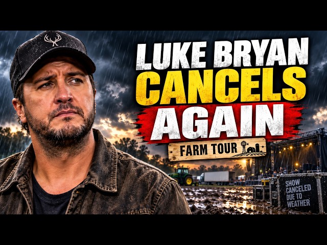 Luke Bryan Cancels Another Farm Tour Show Over Weather