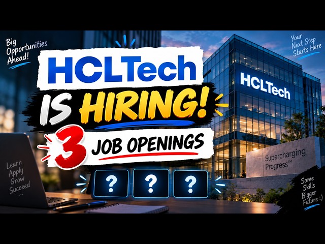 🚨 HCLTech Hiring 2026 | 3 Latest Jobs | Data Scientist + React Developer + Business Specialist