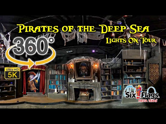 VR 360 5K Pirates of the Deep Sea Lights On Tour Six Flags Fiesta Texas 2021 04 10