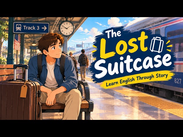 Story 9 | The Lost Suitcase 🚂 | Learn English Through Story | English Listening Practice
