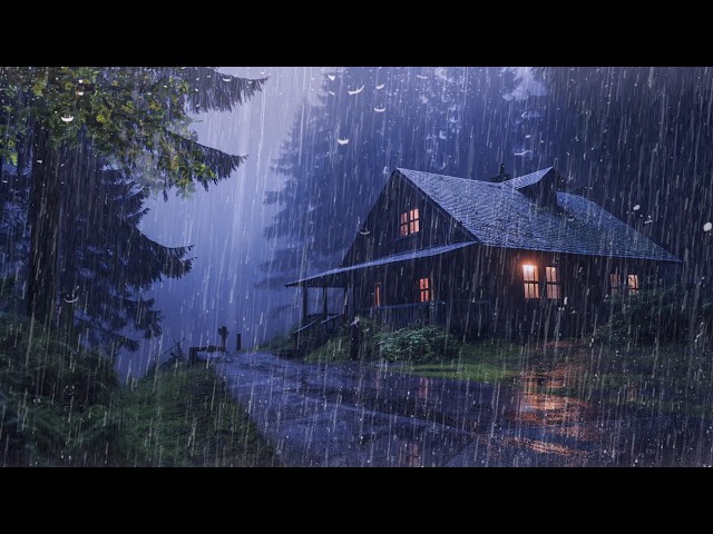 Perfect Rain Sounds For Sleeping - 99% Sleep BETTER - Relaxing Rainstorm Sounds, ASMR