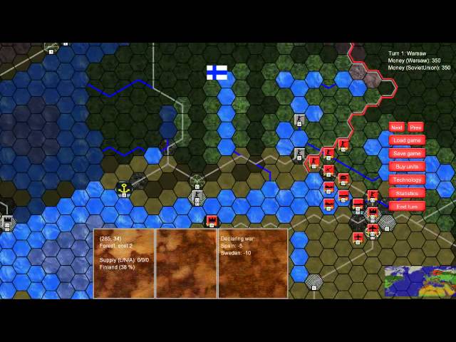 Cold war strategy game prototype