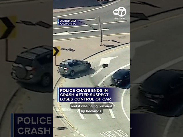 High-speed police chase takes unexpected turn