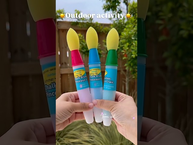 Outdoor activity art brush  #tonniartandcraft #craft #diy #handmade #art #love