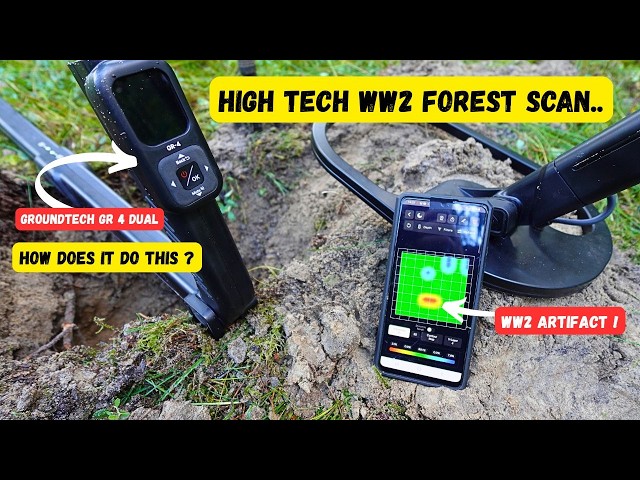 High tech ground scanner sees everything buried in this WW2 forest.Groundtech Gr4 Dual WW2 discovery