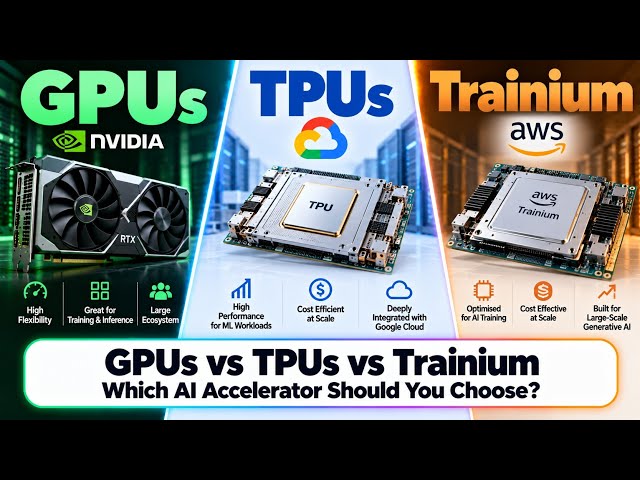 GPUs vs TPUs vs Trainium | Which AI Accelerator Should You Choose? | Uplatz