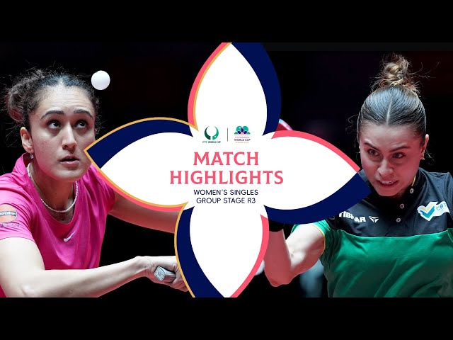 Manika Batra vs Bruna Takahashi | Match Highlights | #ITTFWORLDCUP 2025