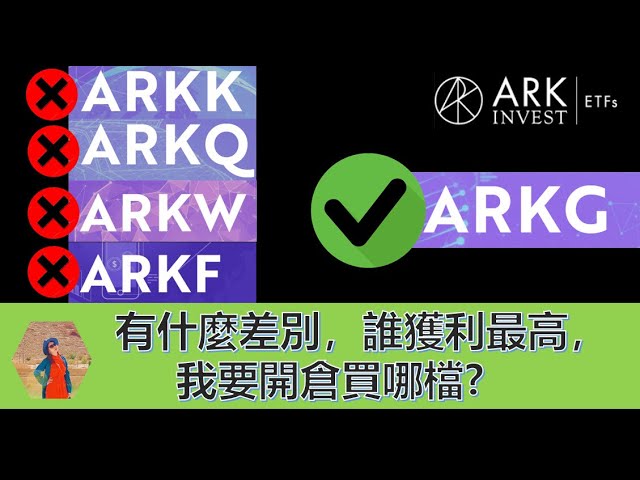 美股ETF ARK|ARKQ, ARKW, ARKF, ARKK, ARKG 有什麼差別，哪檔獲利最高，我要開倉買哪檔?【凱西的理財冒險EP46】【CC字幕】