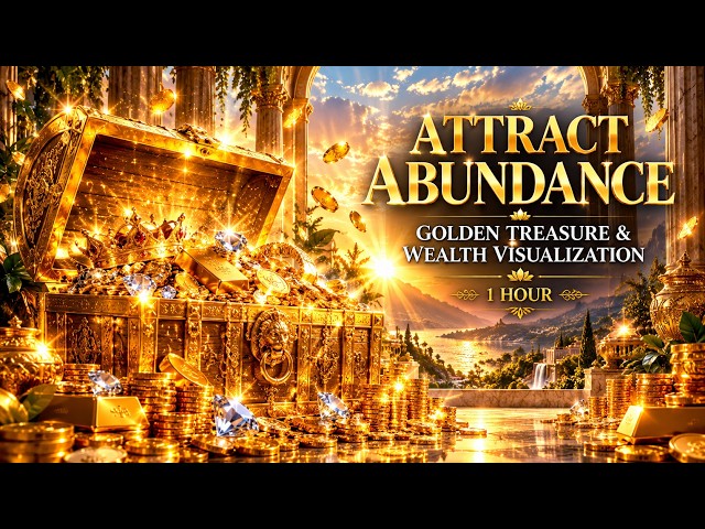 Attract Abundance 💰 Golden Treasure & Wealth Visualization (1 Hour)