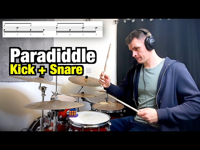 Drum Lesson - Paradiddle Between Kick and Snare