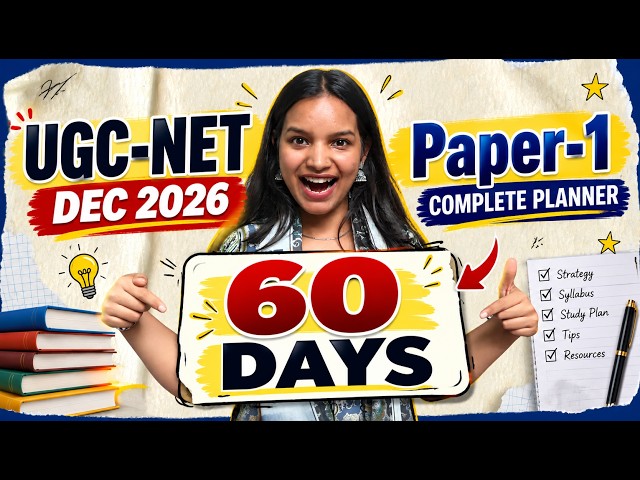 UGC-NET JRF Dec 2026 | 60 Days [OCT-NOV]🔥 COMPLETE PLANNER