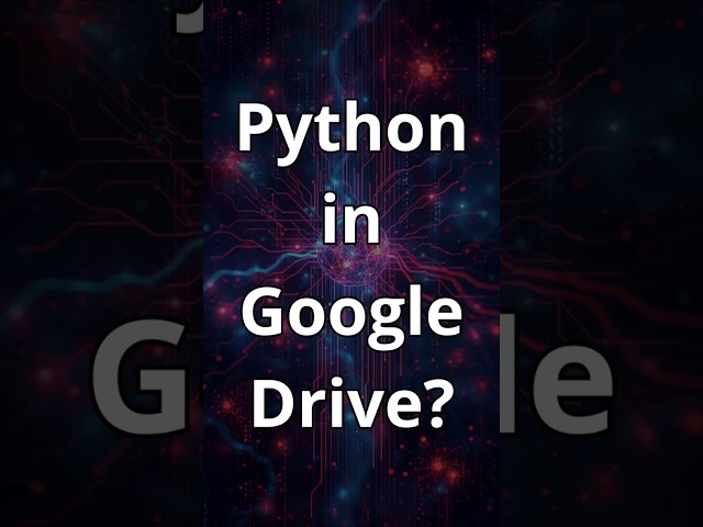 Start Coding Python for Machine Learning with Google Drive + Colab [1]  #python #machinelearning